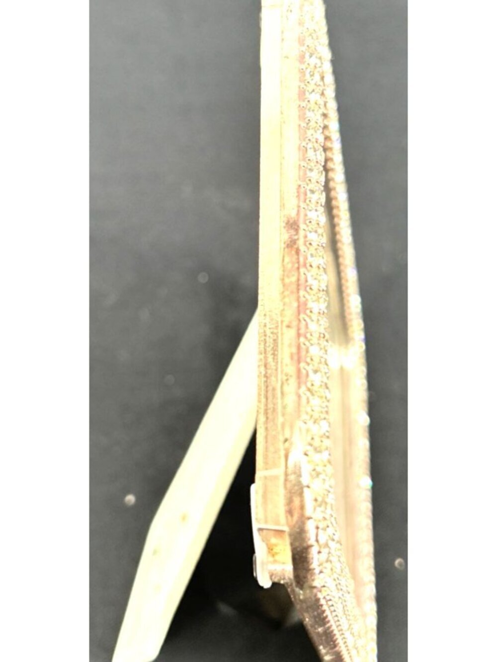 Crystal Rhinestone gold Tone 5x7 Picture Frame Photo Frame - Picture 7 of 9